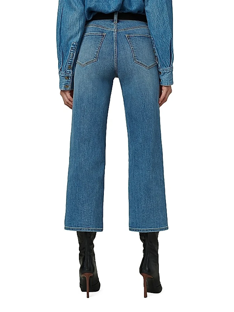 The Blake High-Rise Cropped Wide-Leg Jeans
