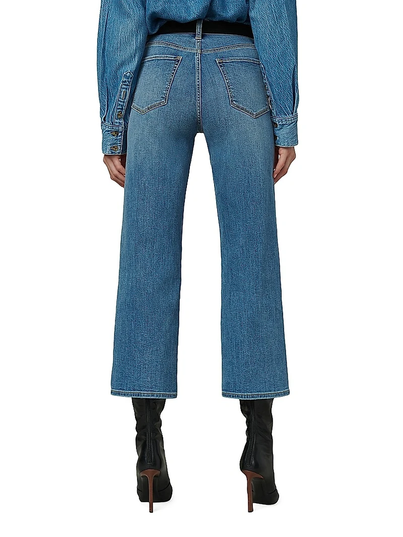 The Blake High-Rise Cropped Wide-Leg Jeans