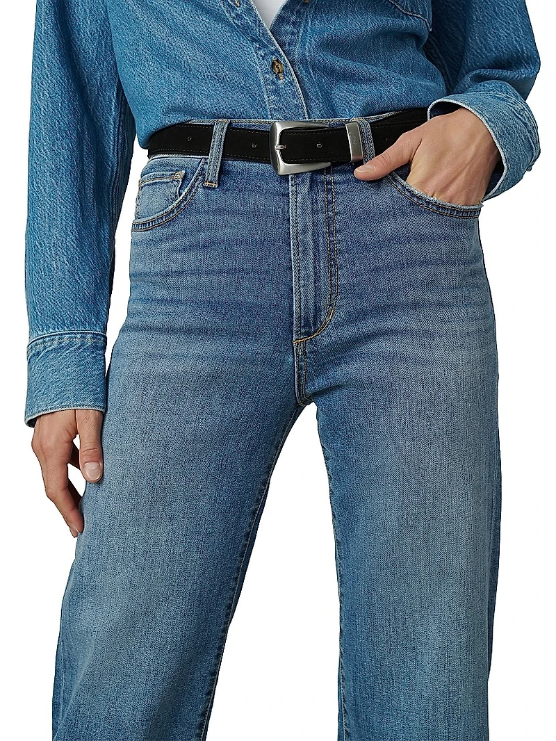 The Blake High-Rise Cropped Wide-Leg Jeans