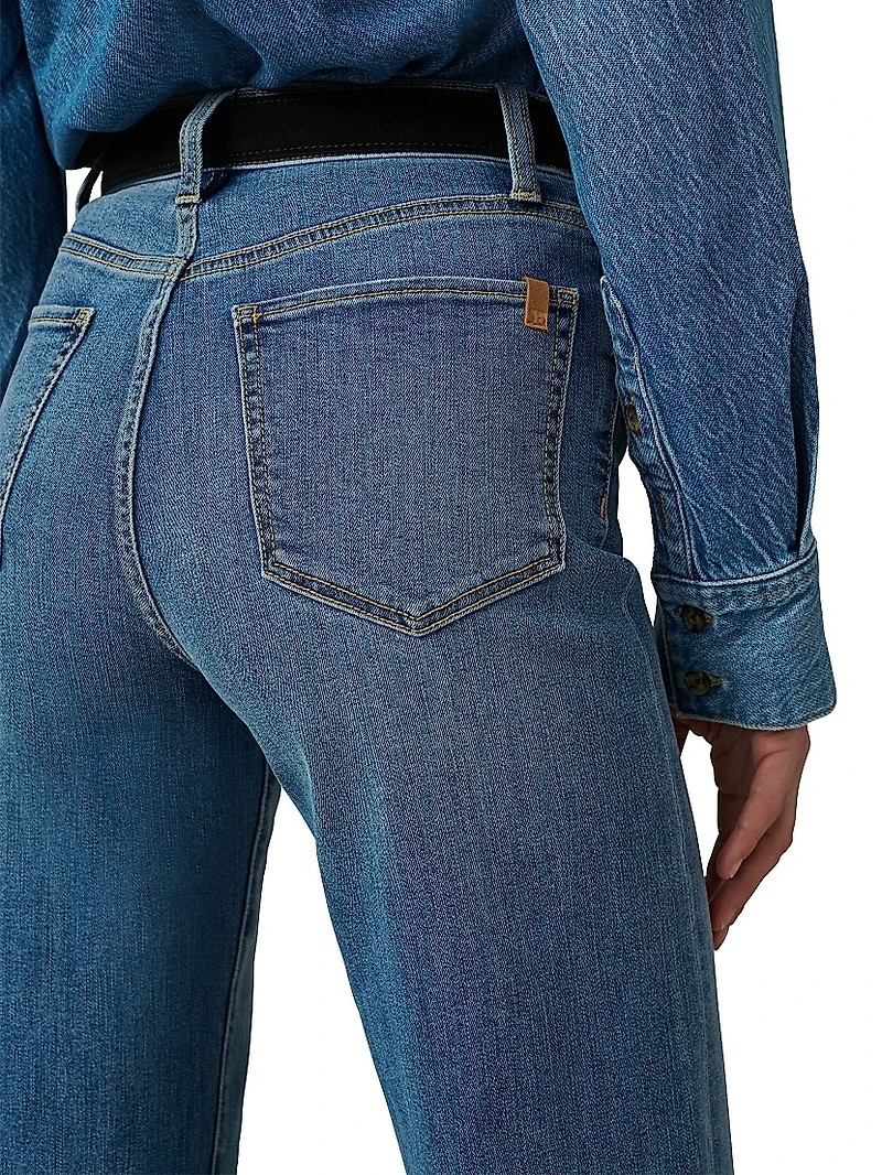 The Blake High-Rise Cropped Wide-Leg Jeans