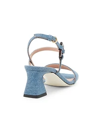 Between The Lines 55MM Denim Sandals