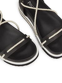 Cheyenne Leather Ankle-Wrap Sandals