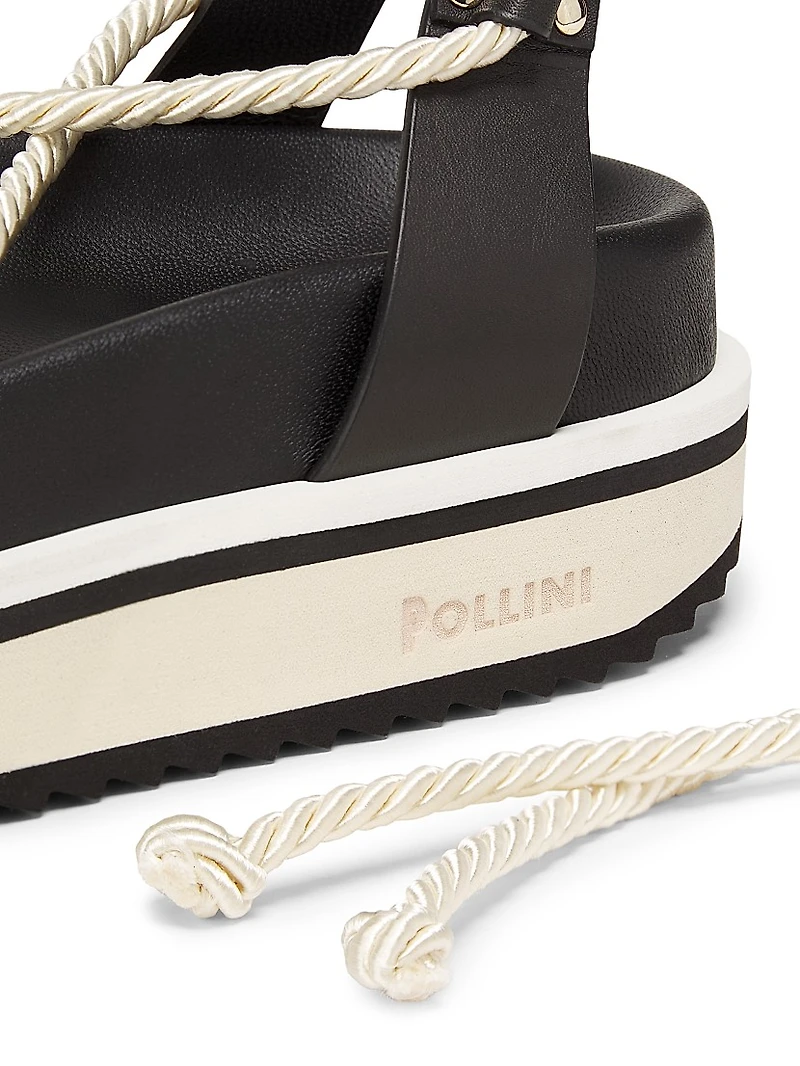Cheyenne Leather Ankle-Wrap Sandals