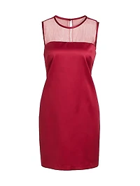 Ava Satin Shift Minidress