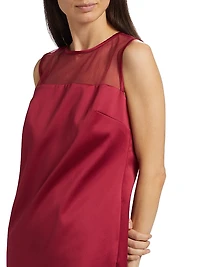 Ava Satin Shift Minidress