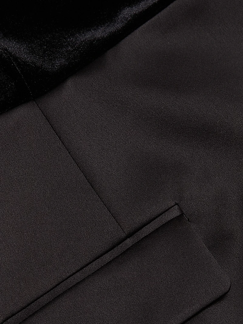 Ellie Velvet Combo Minidress