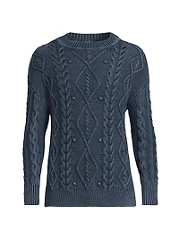 COLLECTION Cable-Knit Beach Sweater