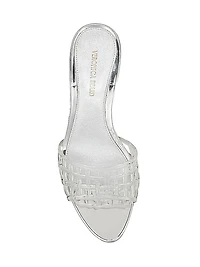 Tia 65MM Basketweave Jelly Mules
