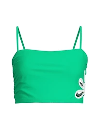 Franny Floral Cut-Out Bikini Top