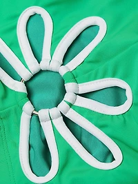 Franny Floral Cut-Out Bikini Top