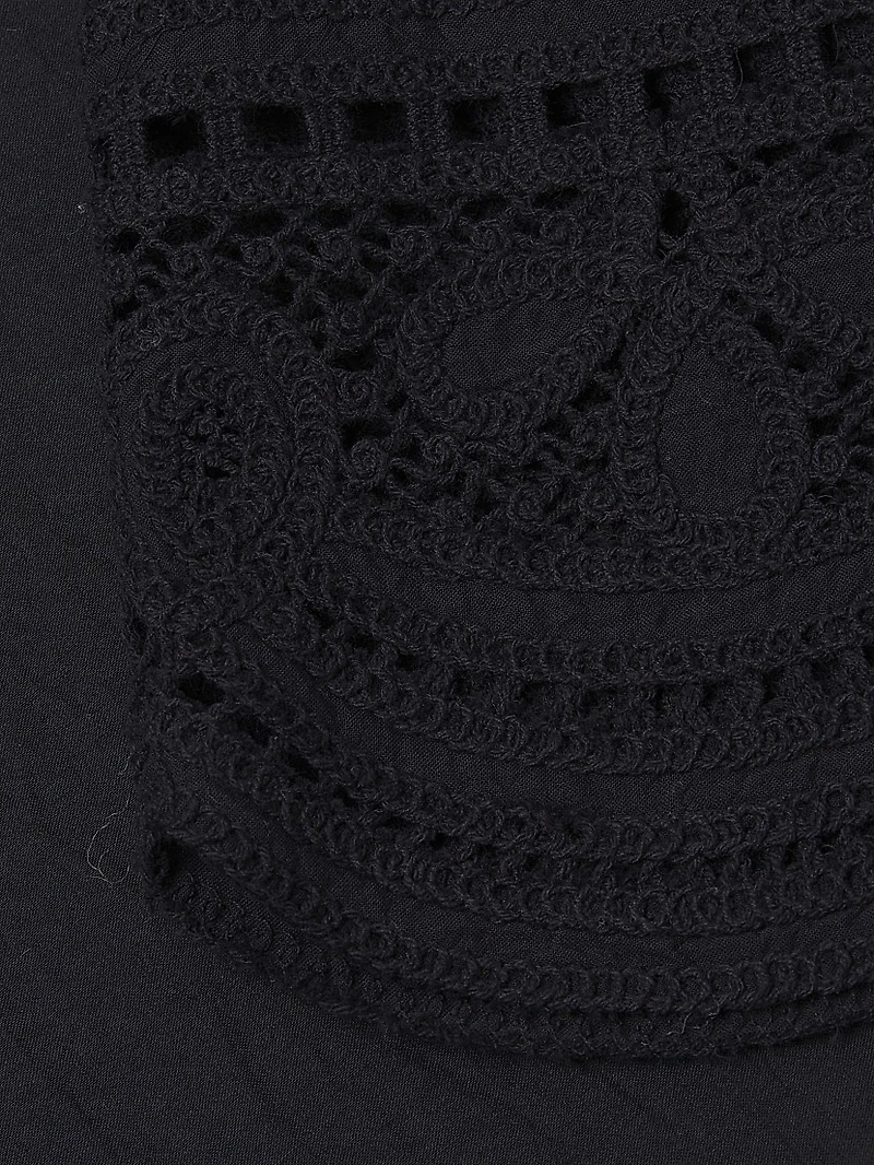 Shamaya Eyelet-Trimmed Swim Cover-Up Top