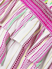 Hensley Striped Cotton Cover-Up Minidress