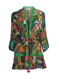 Madge Floral Tie-Waist Minidress