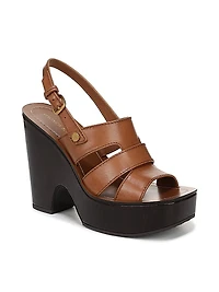 Peony 120MM Leather Platform Sandals