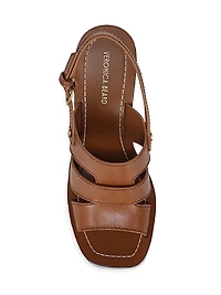 Peony 120MM Leather Platform Sandals