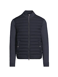 Wool & Silk Quilted Bomber Jacker