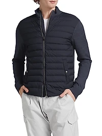 Wool & Silk Quilted Bomber Jacker