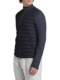 Wool & Silk Quilted Bomber Jacker