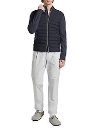 Wool & Silk Quilted Bomber Jacker