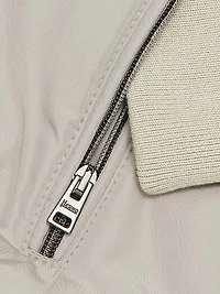 Cotton Hooded Bomber Jacket