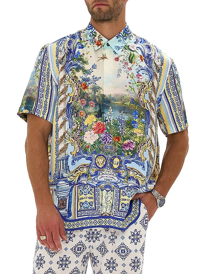 Wall to Wonders Oversized Silk Shirt