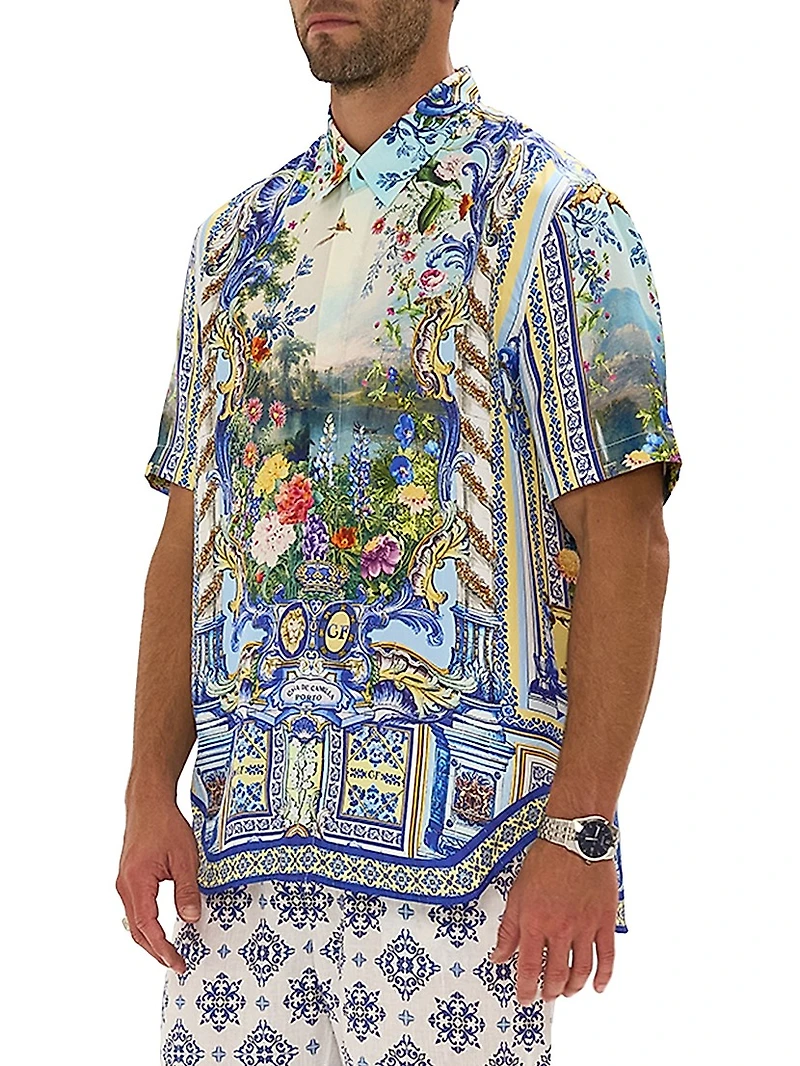 Wall to Wonders Oversized Silk Shirt