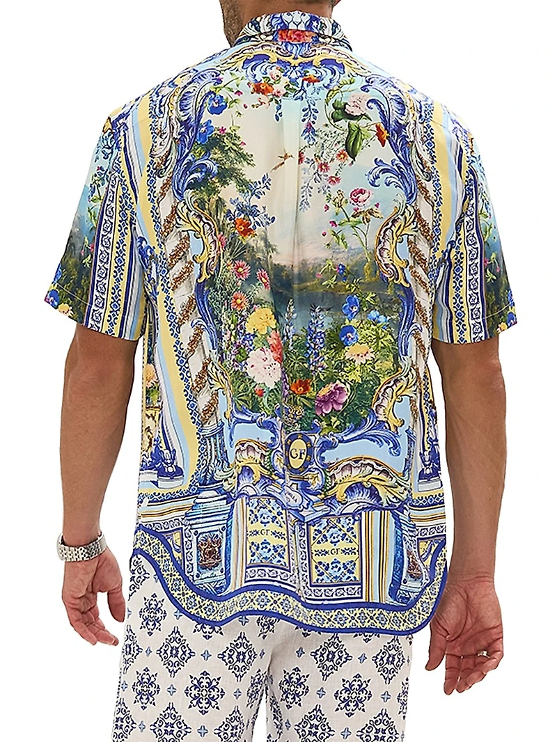 Wall to Wonders Oversized Silk Shirt