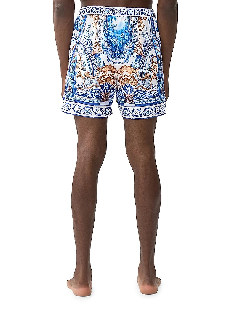 Azul Adventures Mid-Length Board Shorts