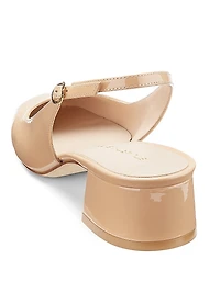 Maeve 35MM Patent Leather Slingback Pumps