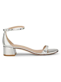 Nudist Block 35MM Metallic Leather Sandals