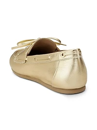 Tinsley Metallic Leather Boat Shoes