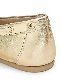 Tinsley Metallic Leather Boat Shoes