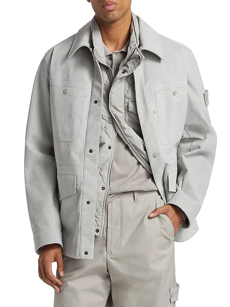 Ghost Monochrome Utility Jacket