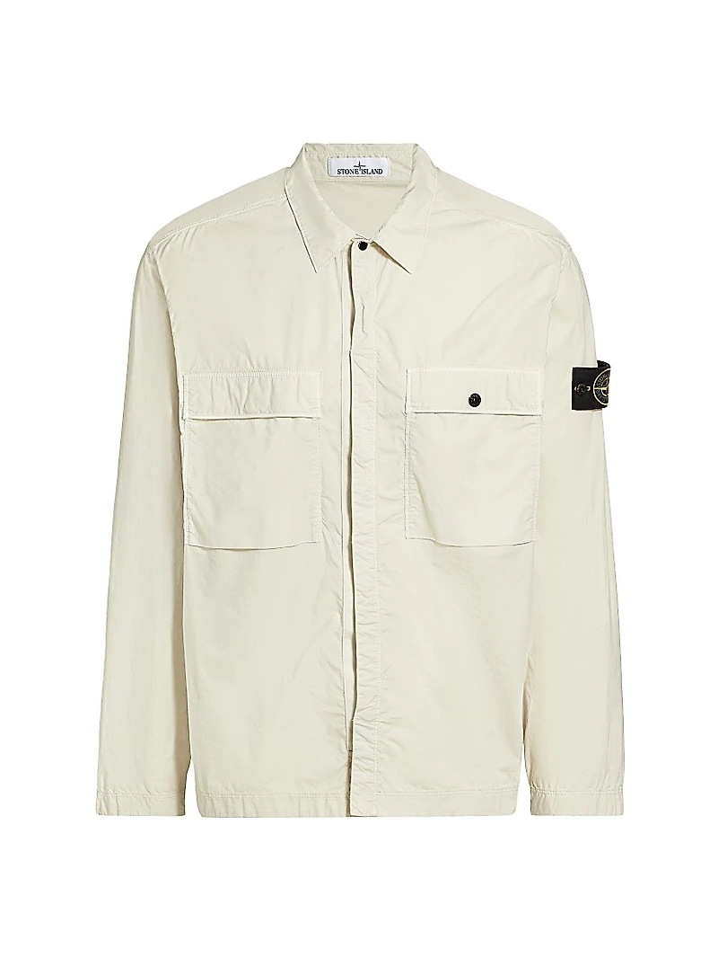 Stretch-Cotton Overshirt