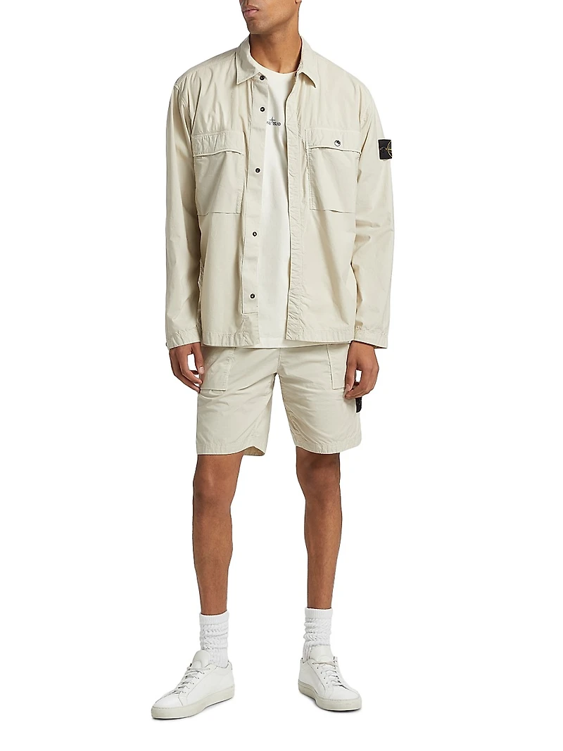 Stretch-Cotton Overshirt