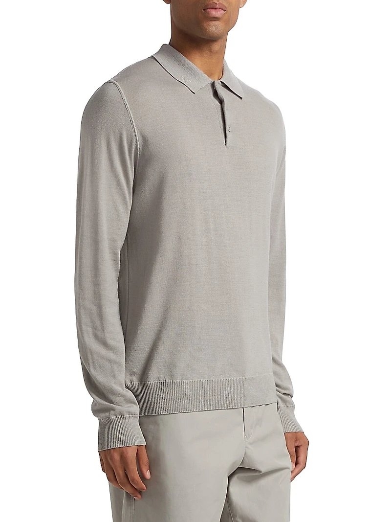 Ghost Long-Sleeve Polo Shirt