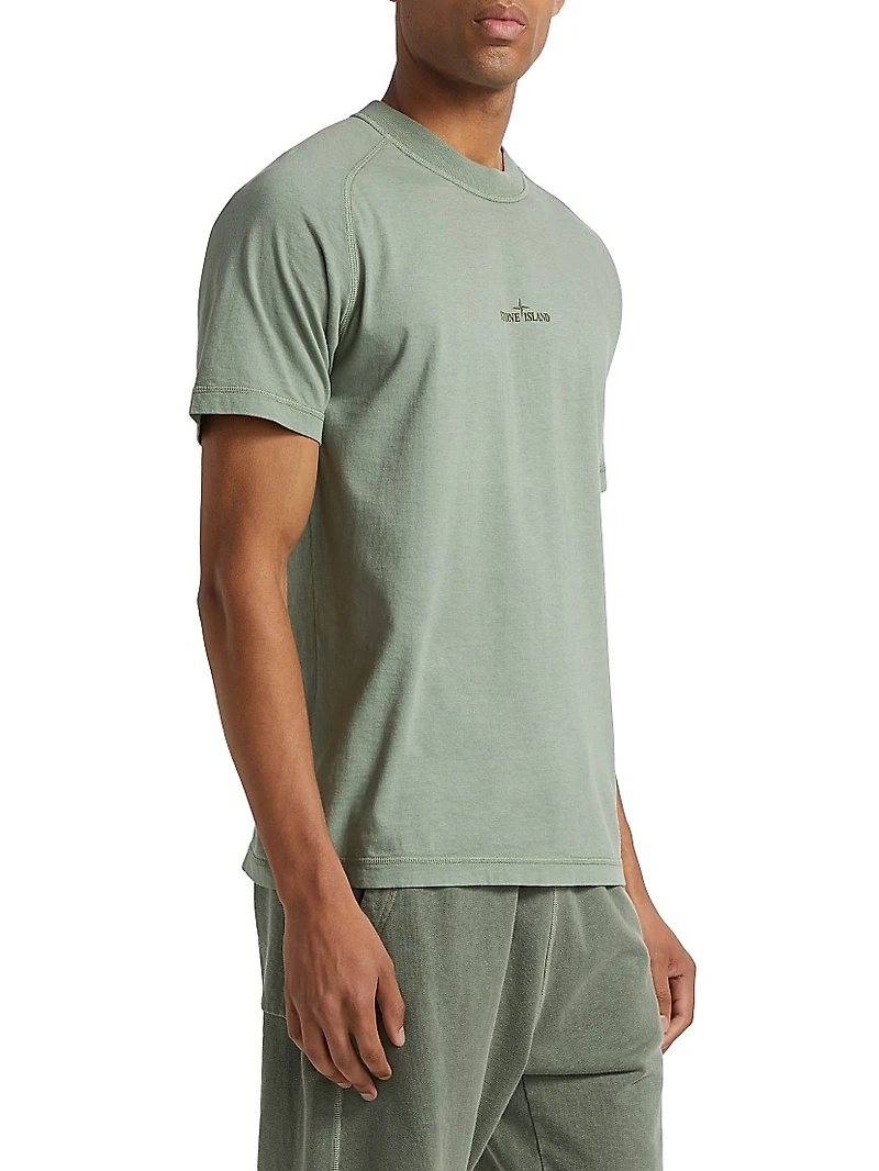 Institutional Print Garment-Dyed T-Shirt