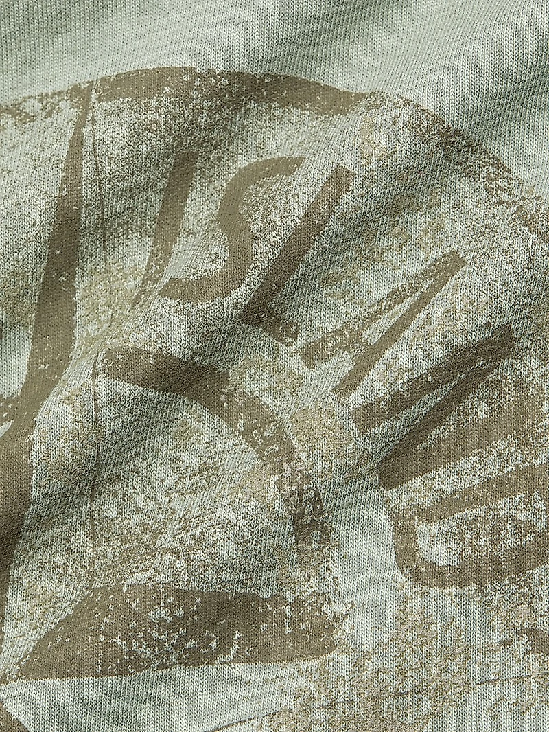 Institutional Print Garment-Dyed T-Shirt