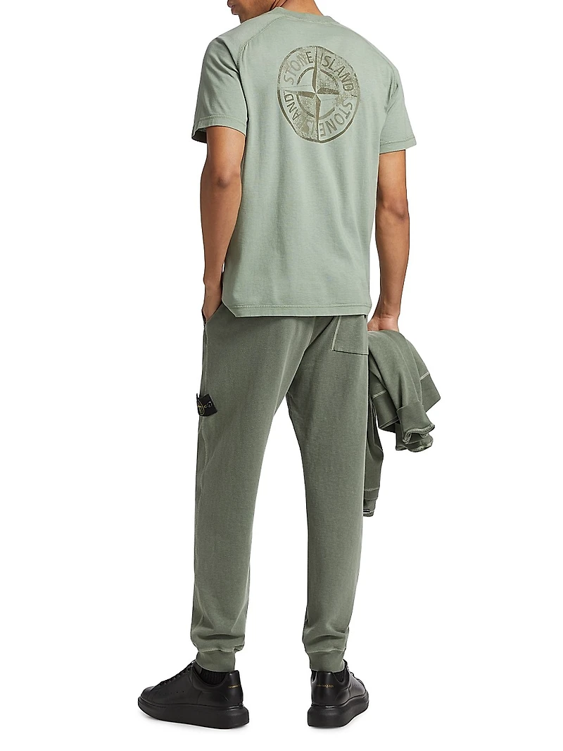 Institutional Print Garment-Dyed T-Shirt