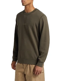 Logo Cotton Crewneck Sweatshirt