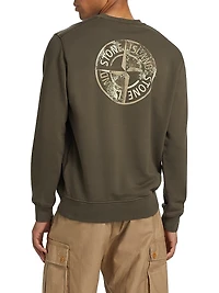 Logo Cotton Crewneck Sweatshirt