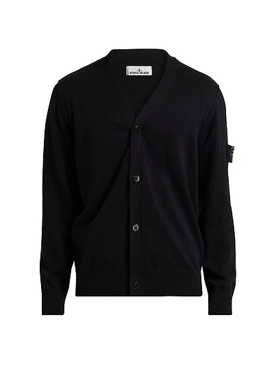Soft Stretch-Cotton Cardigan