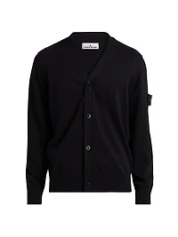 Soft Stretch-Cotton Cardigan