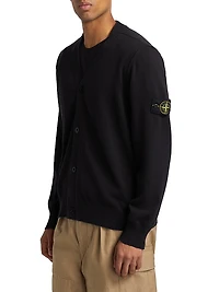 Soft Stretch-Cotton Cardigan