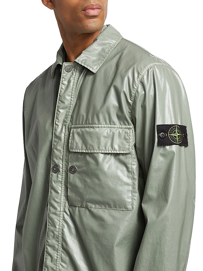 Mussola Gommata Cotton Overshirt