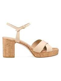 Dayna Leather Platform Sandals