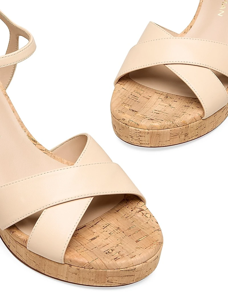 Dayna Leather Platform Sandals