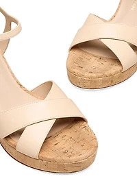 Dayna Leather Platform Sandals