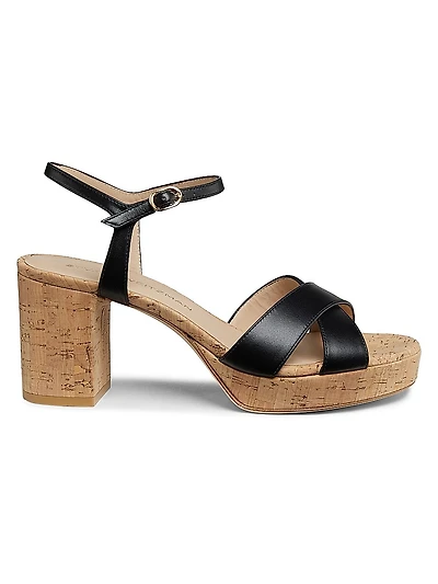 Dayna Leather Platform Sandals
