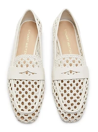 Thea Woven Leather Loafers